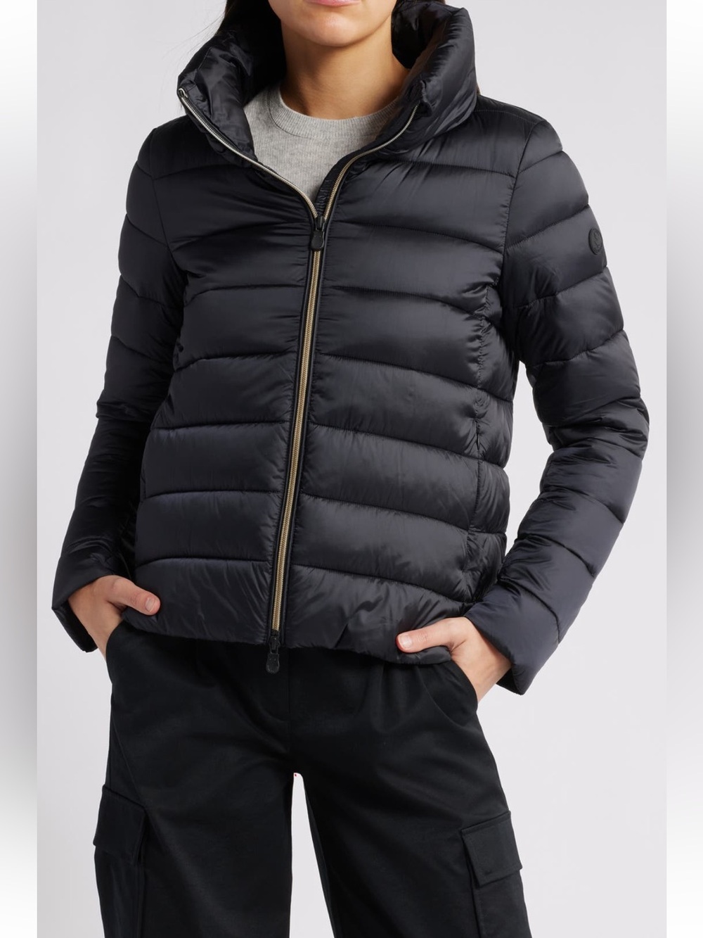 NWT Save The Duck Elsie Water & Wind Repellent Puffer Jacket SZ L(4)